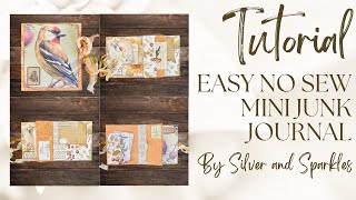 Mini Junk Journal Tutorial Great Scrapbuster using 5x5 paper!  #junkjournal