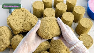 Soft Gritty Yellow Sand | Relaxing Crumble ASMR for Stress Relief