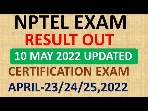 NPTEL Exam Result out || NPTEL Exam April 2022 Result updates || NPTEL Result Download||NPTEL Result