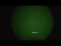 Many objects in the night sky    seen with night vision monocular