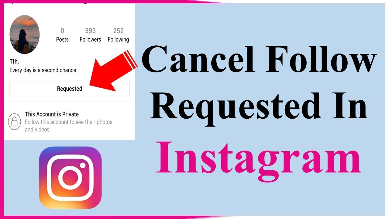 How To Cancel Follow Request On Instagram YouTube