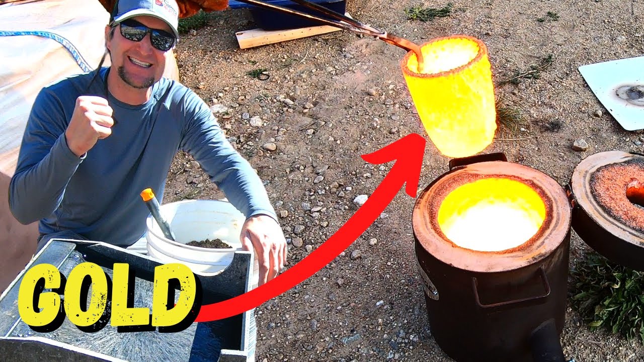 2 ЗОЛОТЫЕ ПУГОВИЦЫ из Чёрного песка! ВЫПЛАВКА ЗОЛОТА!