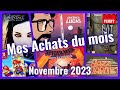 168  mes achats du mois  novembre 2023 jeux vidos vinyles bd lego mes coups de coeur 