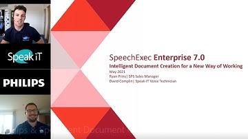 Philips & Speak IT Solutions (LIVE) SpeechExec Enterprise V7 Launch
