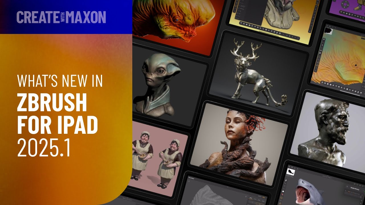 What’s New in ZBrush for iPad 2025.1 – Create with Maxon - YouTube