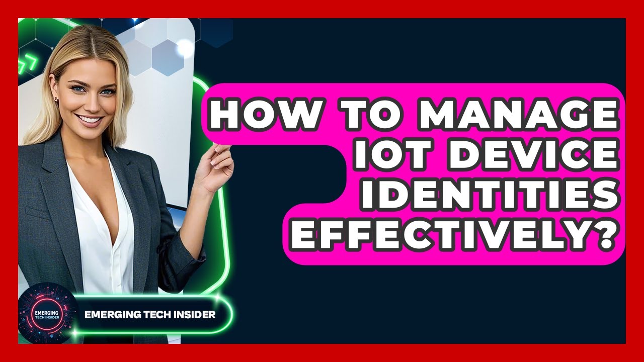 How To Manage IoT Device Identities Effectively? - Emerging Tech Insider