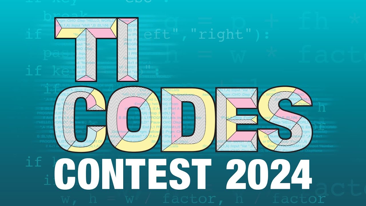 2024 TI Codes Contest Info Panel YouTube