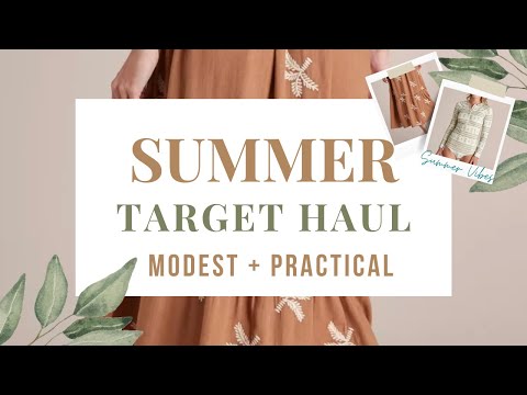 TARGET TRY ON HAUL / SUMMER / MODEST AND PRACTICAL  / MUM STYLE