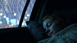 Fall Into Deep Sleep with Heavy Rain & Rolling Thunder in the Car | Relaxing Rain Sounds