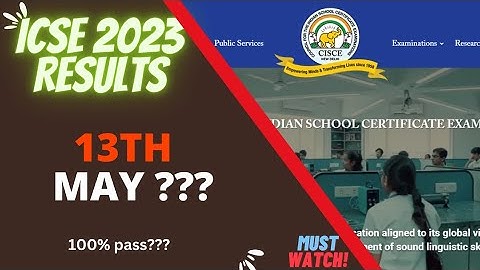 ICSE Results 2023 💯| ICSE Class 10 2023 confirmed results date 2023 | 100% pass??