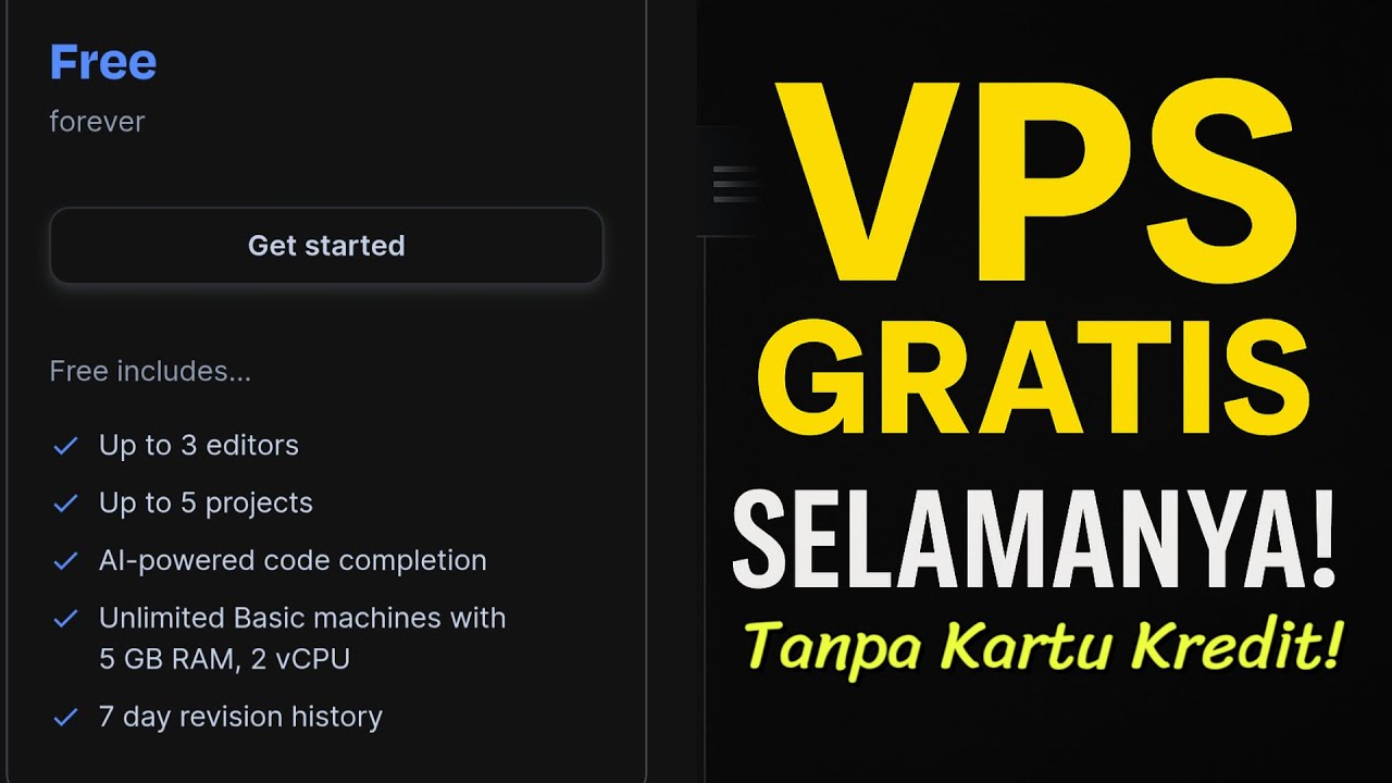 Tutorial VPS Gratis di HP & Laptop – Tanpa Kartu Kredit! - YouTube