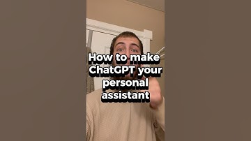 How To Make ChatGPT Your Personal Assistant #chatgpt #ai #aitools