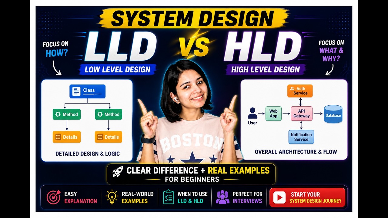 Basic Lld LLD vs HLD Explained Clearly | System Design for Beginners ๐ - YouTube