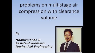 problems on multistage air compression with clearance volume