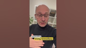 What is immediacy and how do we use it in counselling? #shorts #counselling #therapy #mentalhealth