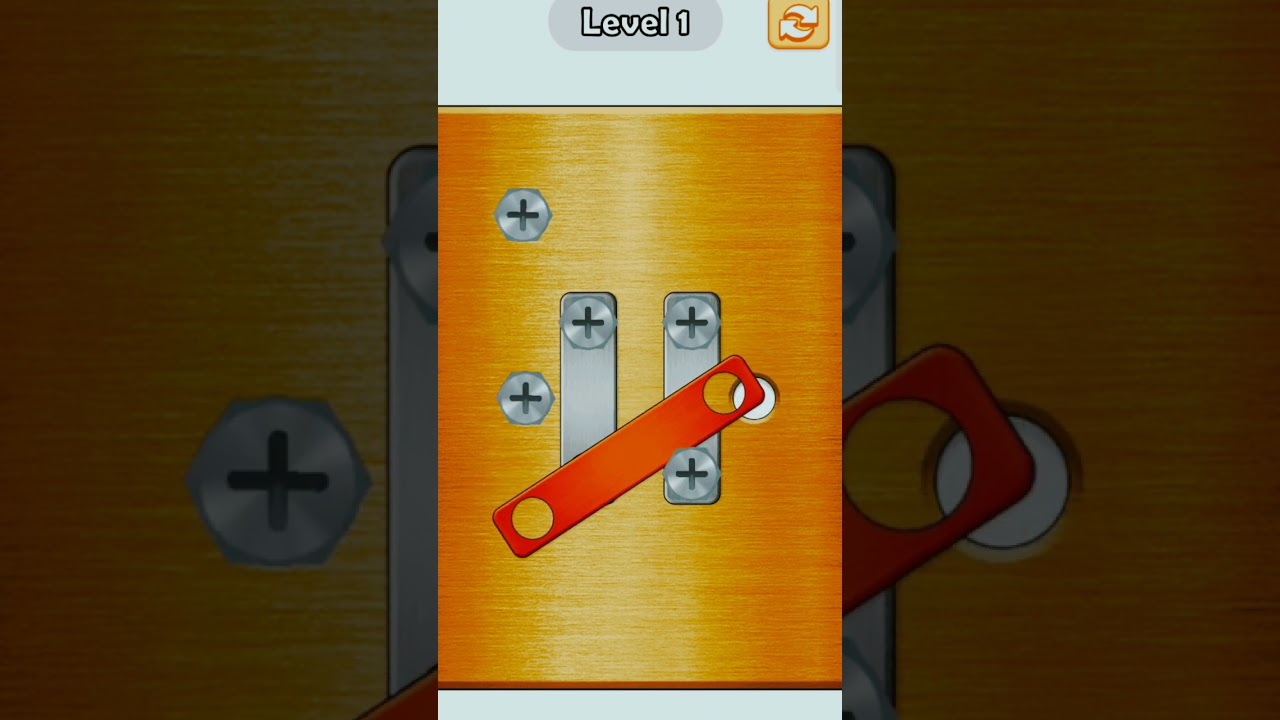 "Solving the Screw Puzzle: Nuts and Bolts Level 1 Walkthrough"