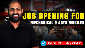 Mechanical Engineering Jobs 2025 | B.E Mech Freshers Placement Support |