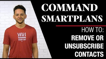 SmartPlans - How To Remove or Unsubscribe Contacts from a Command SmartPlan