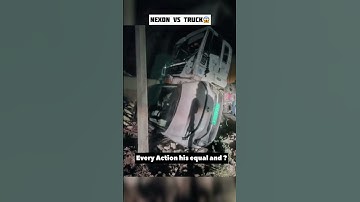 Thumbnail of Nexon vs Truck accident 😭 #tatacurvv #nexon #nexonaccident