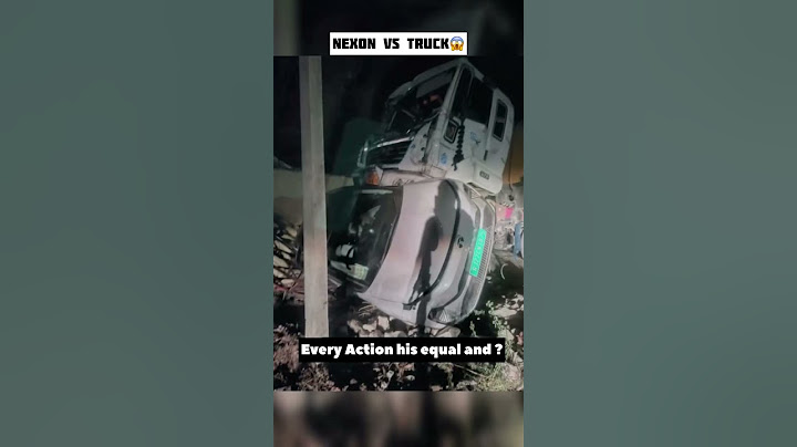 Nexon vs Truck accident 😭 #tatacurvv #nexon #nexonaccident