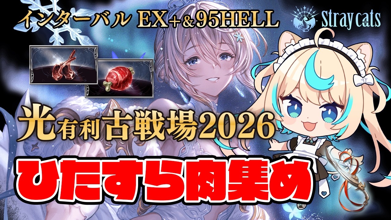 【肉集め】予選総合1位&3位ありがと~│光有利古戦場2026インターバル①【グランブルーファンタジー】