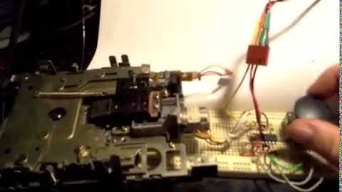 Quadrature knob directly controlling stepper-motor (no processor)