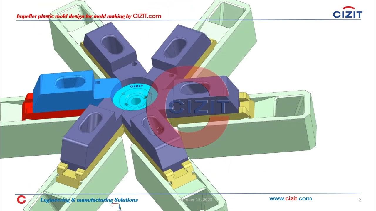 Impeller plastic mold design for mold making by CIZIT com YouTube
