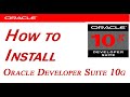 install oracle developer suite 10g on windows 10 || Step -01