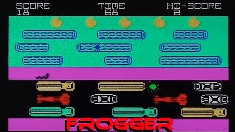 Playing Frogger (badly) on ZX Spectrum