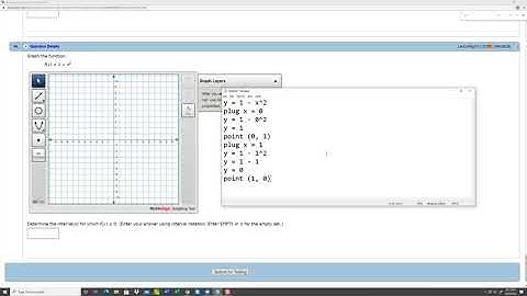 Algebra - Graphing a Parabola in WebAssign