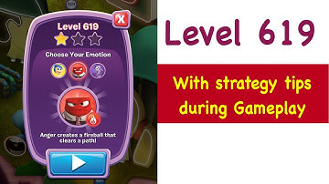 Inside Out Thought Bubbles Level 619 Tips and Strategy Gameplay Walkthrough Youtube No Boosters