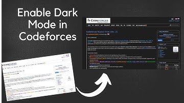 Enable Dark Mode in Codeforces | NightMode in Codeforces