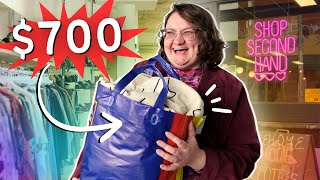 I sold my old clothes (and bought some new ones!) 🛍️ closet declutter + plus size thrift haul