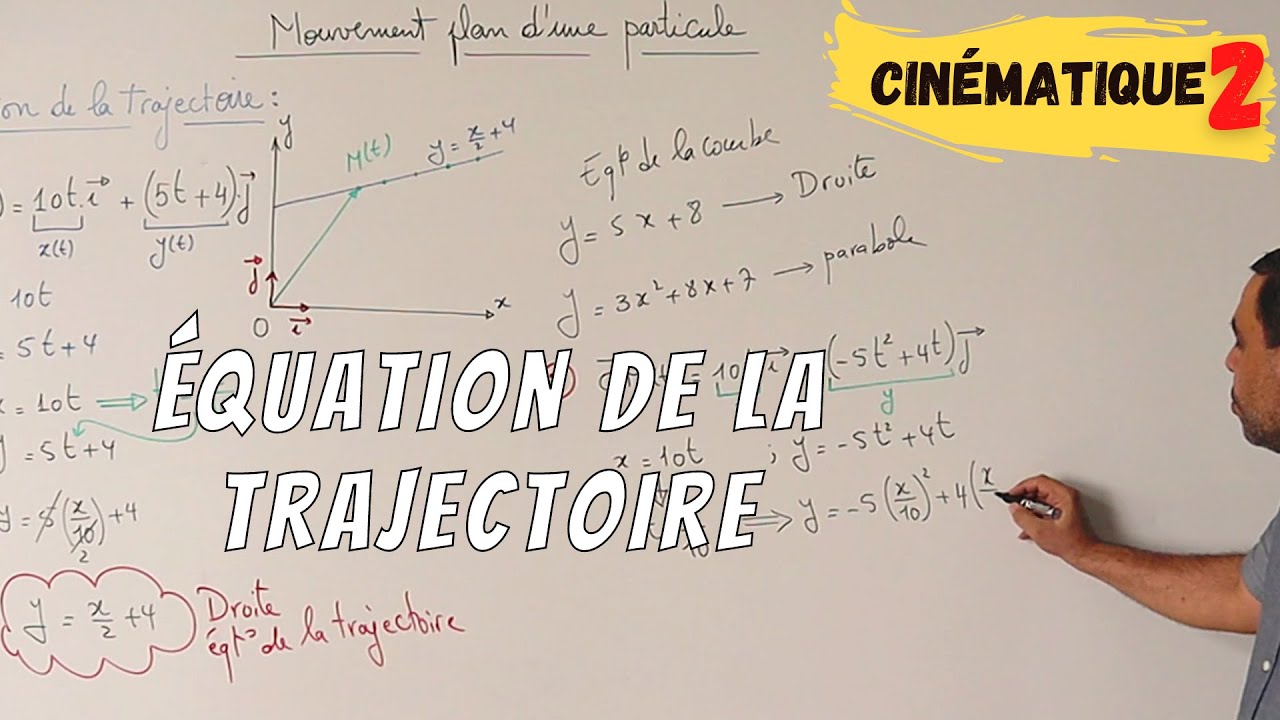 Cinématique 2 (BACI-S): Equation de la trajectoire