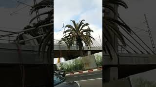 الجسر الحديدي الجديد المجاور لبرج محمد السادس