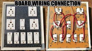 Board wiring connection at home
