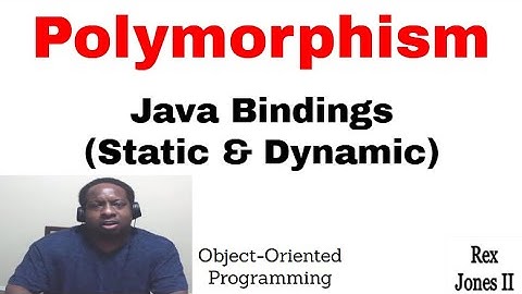 ✔ Static Binding vs Dynamic Binding In Java_Polymorphism (OOP