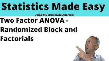 9    Two Factor ANOVA