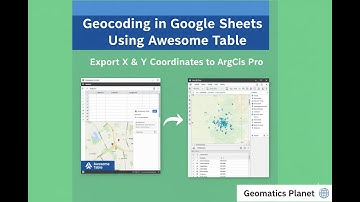 Geocoding in Google Sheets Using Awesome Table | Export X & Y Coordinates to ArcGIS Pro