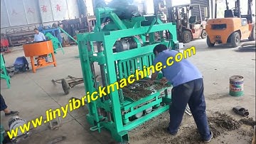 how to change QT4-40 brick machine molds lesson