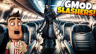 There's a Killer On Our Plane in Gmod Slashers?!