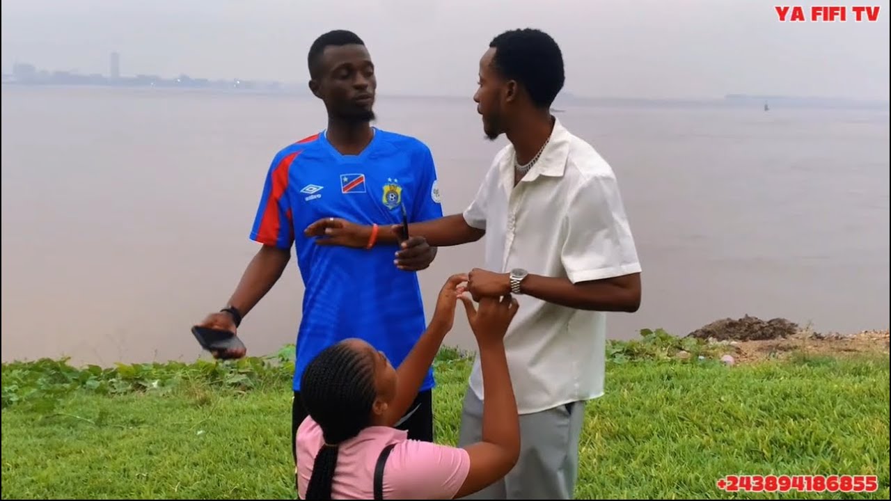 🛑🛑test de fidélité au bord du fleuve Congo elle mougou en groupe avec son chauffeur lahilah