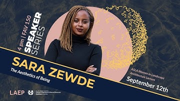 Sara Zewde: The Aesthetics of Being | ASLA Women in Landscape Architecture Lecture
