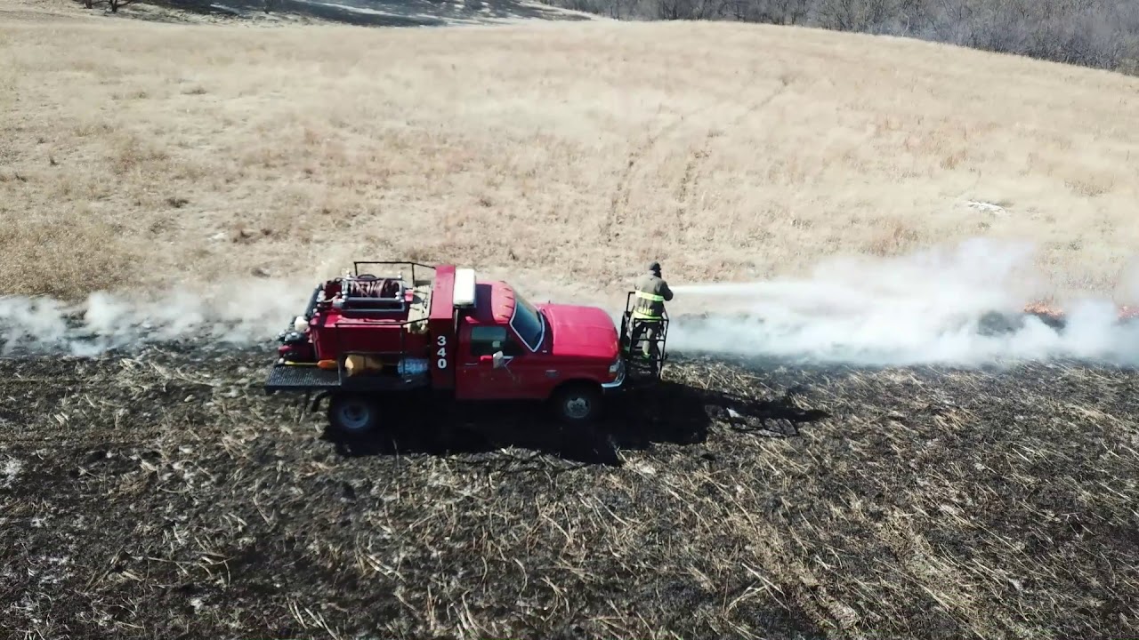 Brush fire out of control 2819 Brookville Ks, YouTube