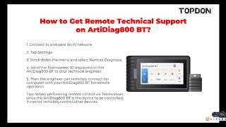 How to Get Remote Technical Support on ArtiDiag800BT screenshot 3