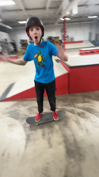 First Kickflip Down Stairs FIRST TRY - Ryden Schrock