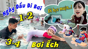 Ngày Đầu Em Quỳnh Nhi Đi Học Bơi Tí Thì Phải Về Vì Quên Giờ Đi Học Bơi