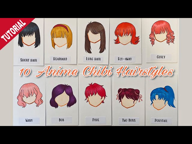 320 Best anime hairstyles ideas  chibi hair, how to draw hair