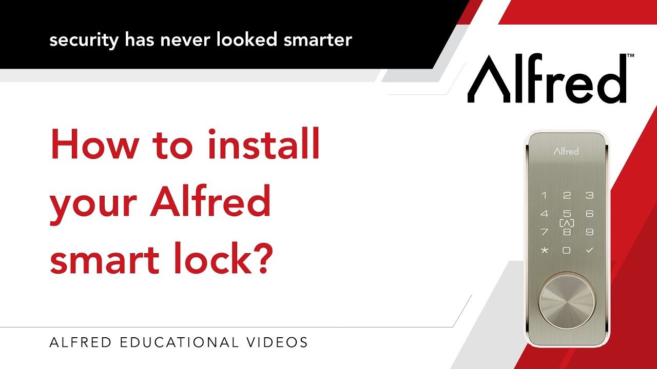 How to install your Alfred smart lock? - YouTube