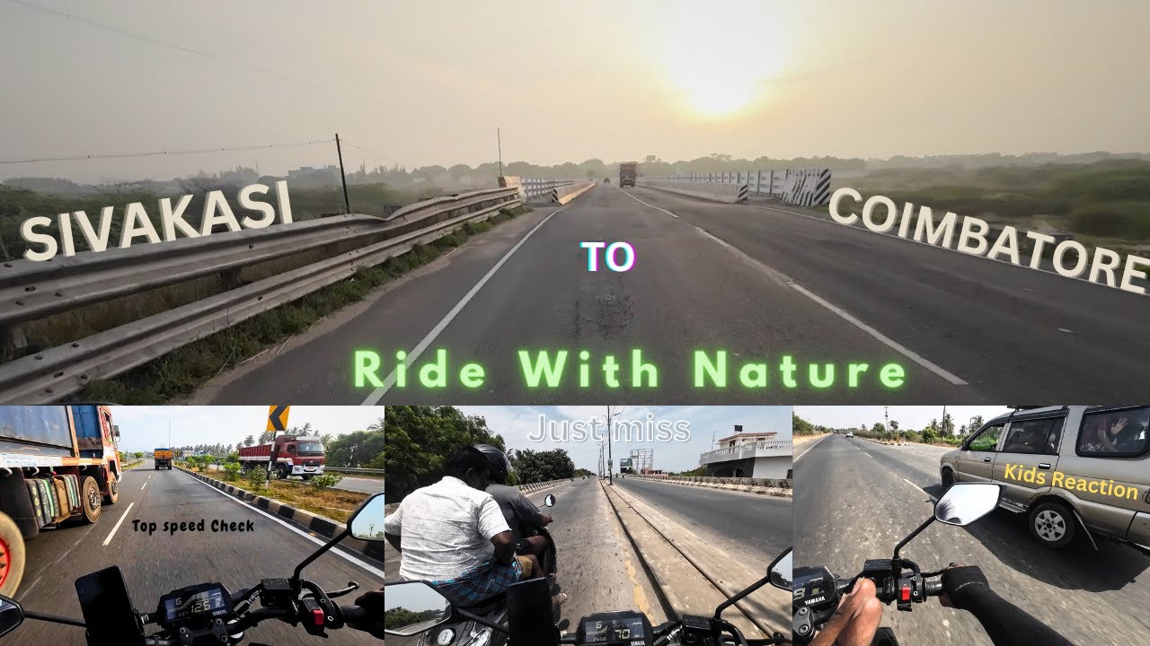 Sivakasi to Coimbatore Bike Ride | Close calls | Ride With Tessa 💙